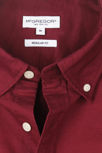 McGregor Regular Fit Oxford Stretch Shirt Burgundy