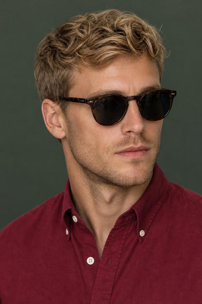 McGregor Regular Fit Oxford Stretch Shirt Burgundy