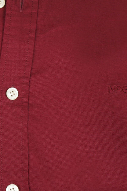 McGregor Regular Fit Oxford Stretch Shirt Burgundy