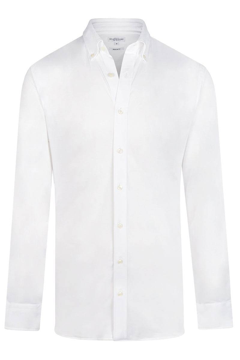 McGregor Regular Fit Oxford Stretch Shirt White