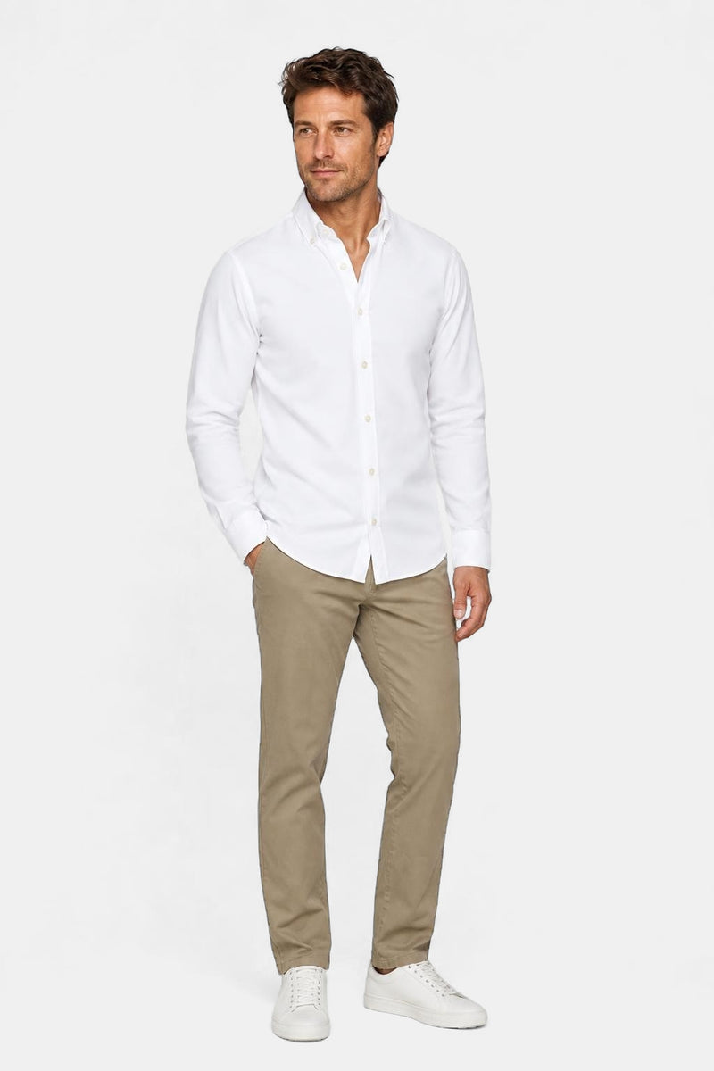 McGregor Regular Fit Oxford Stretch Shirt White