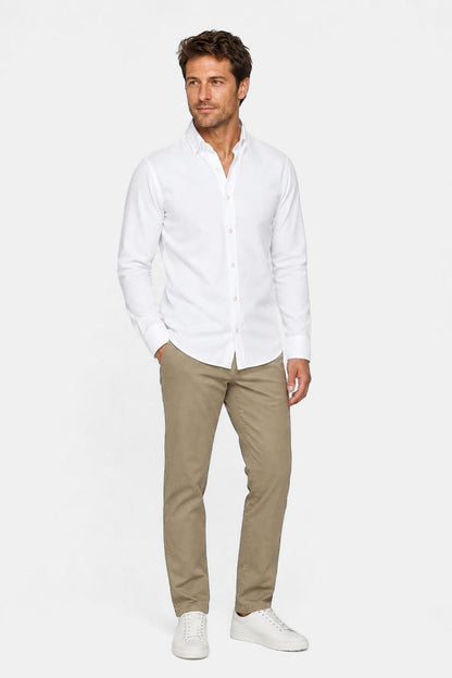 McGregor Regular Fit Oxford Stretch Shirt White
