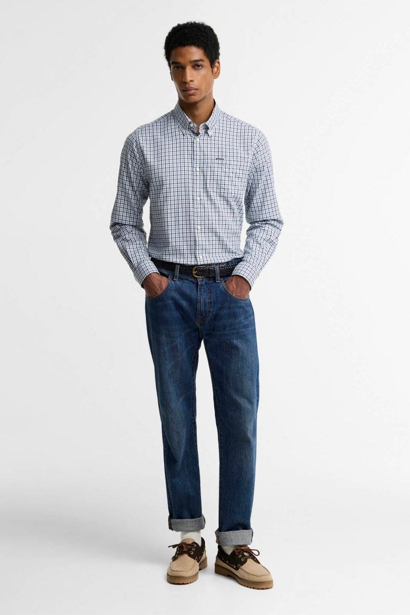 Barbour Padshaw Gingham Shirt BLUE