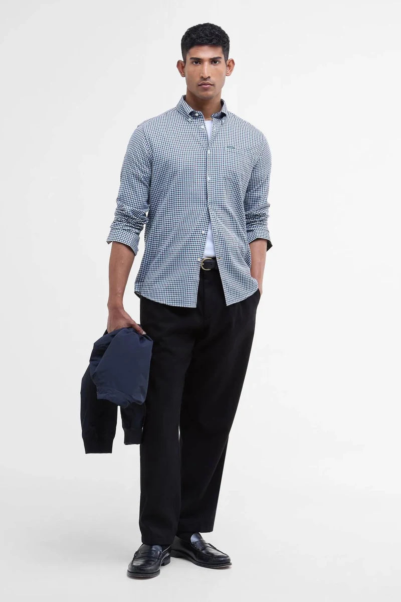 Barbour Padshaw Green Gingham Shirt