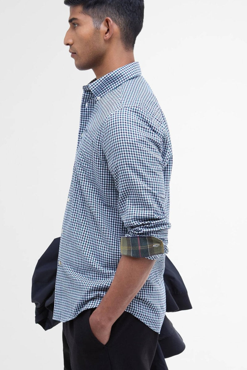 Barbour Padshaw Green Gingham Shirt