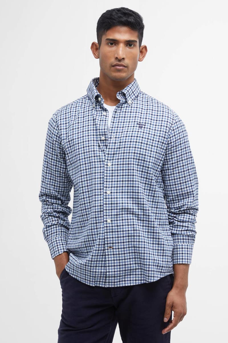 Barbour Finkle Navy Gingham Shirt