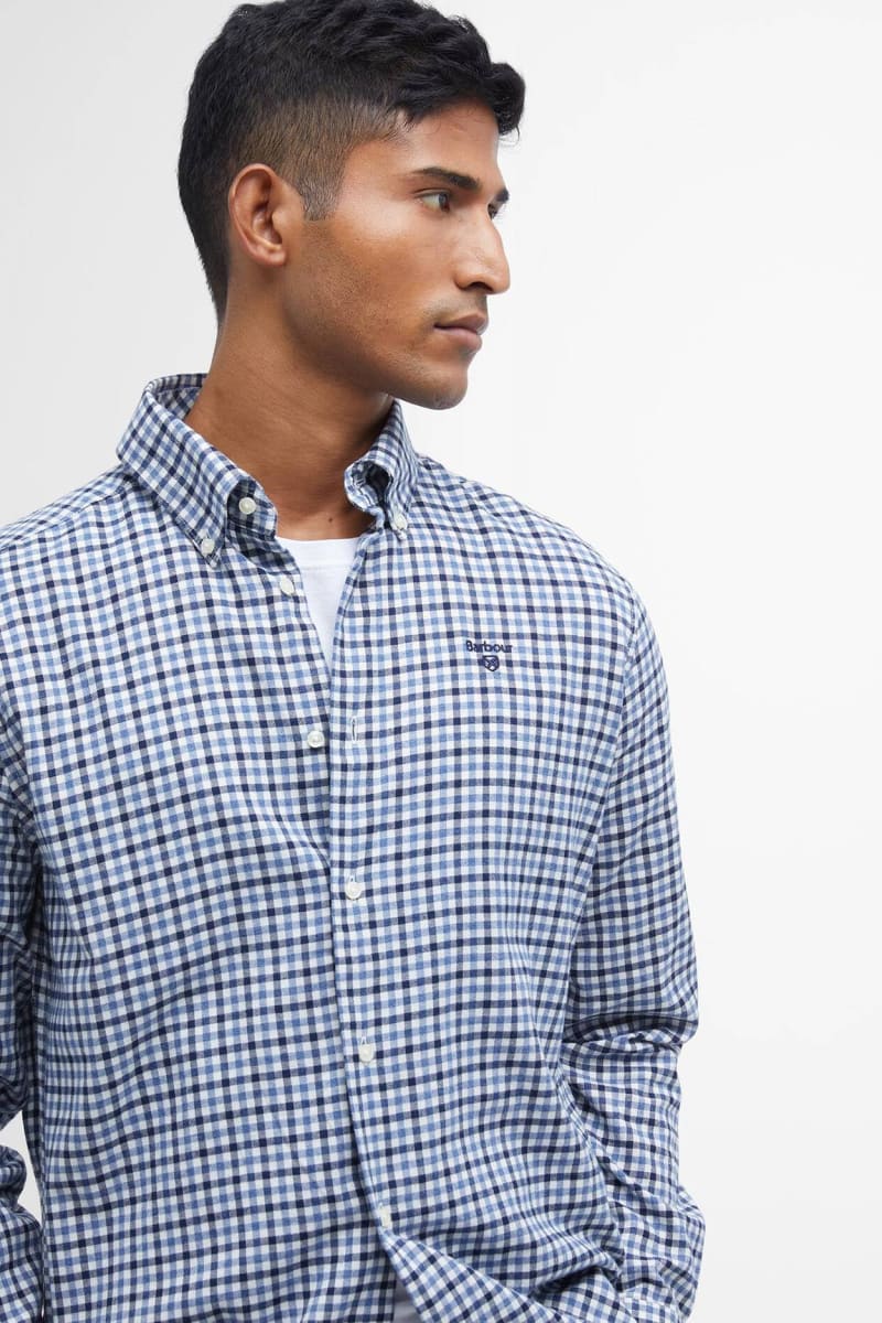 Barbour Finkle Navy Gingham Shirt