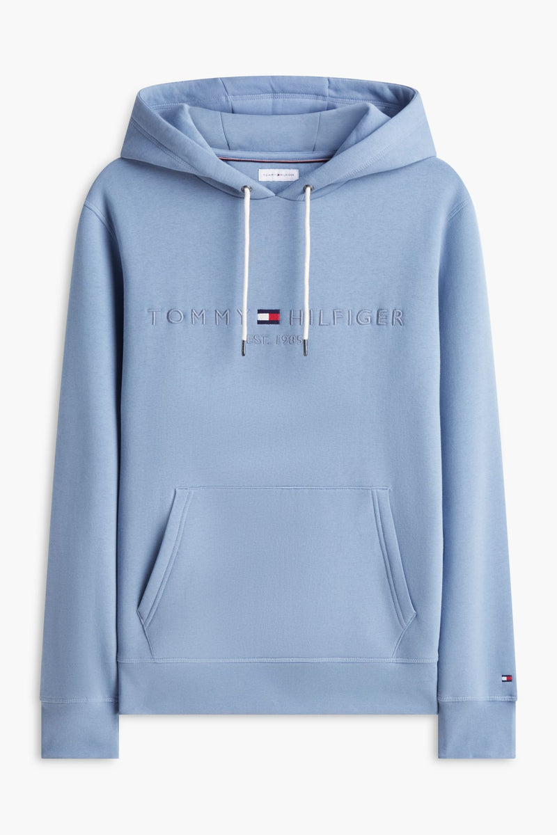 Tommy Hilfiger 11599 Logo Hoodie Brisk Blue