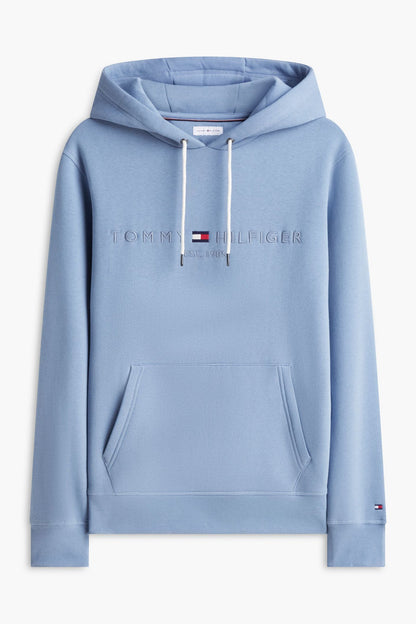 Tommy Hilfiger 11599 Logo Hoodie Brisk Blue