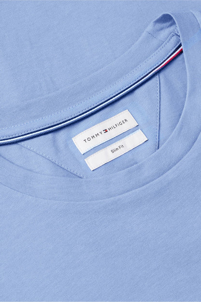 Tommy Hilfiger 11797 Slim Fit Logo T-Shirt Brisk Blue