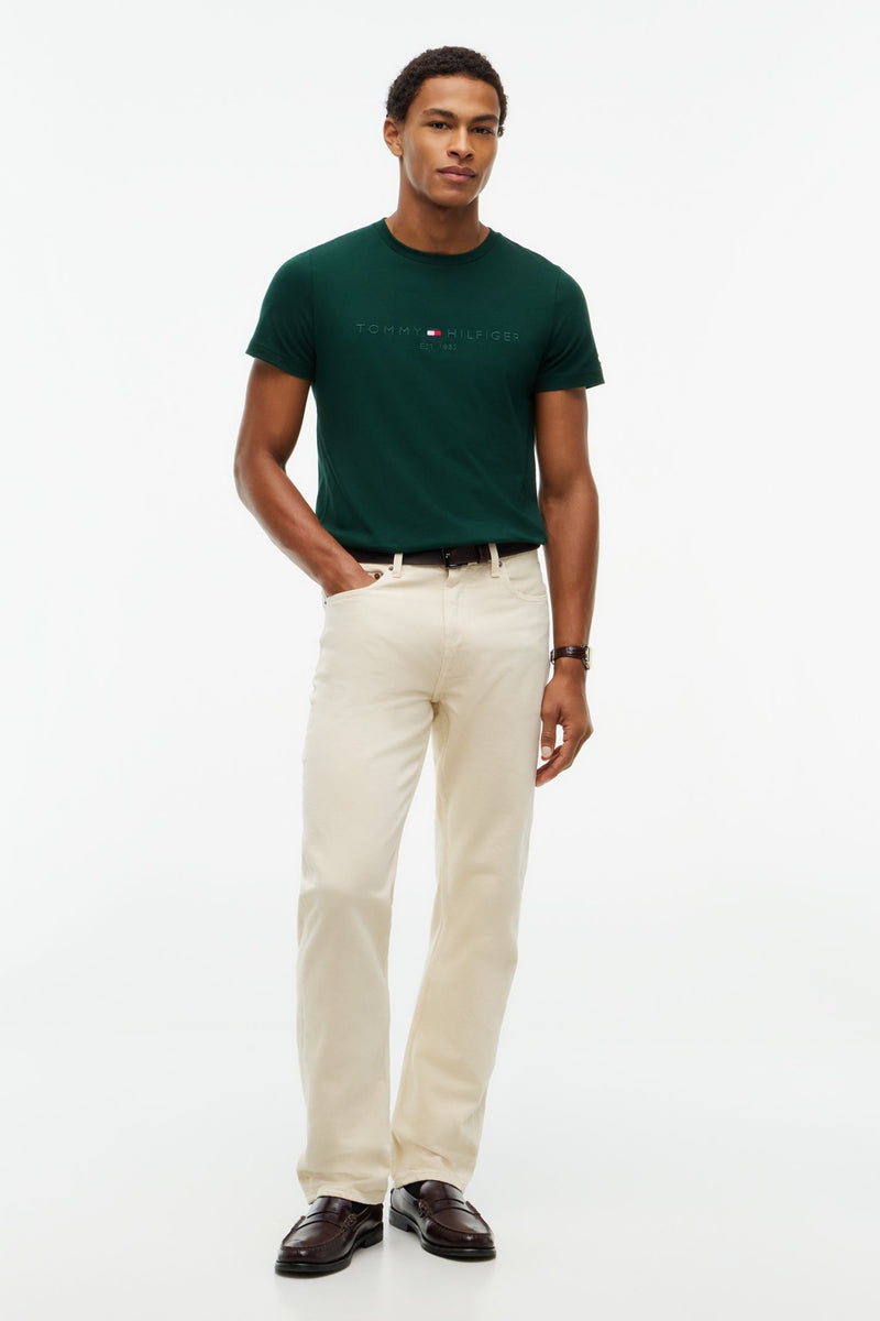 Tommy Hilfiger 11797 Slim Fit Logo T-Shirt Nocturnal Green
