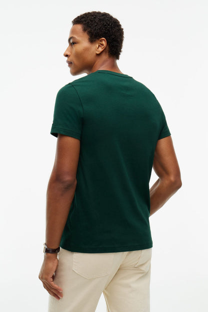 Tommy Hilfiger 11797 Slim Fit Logo T-Shirt Nocturnal Green