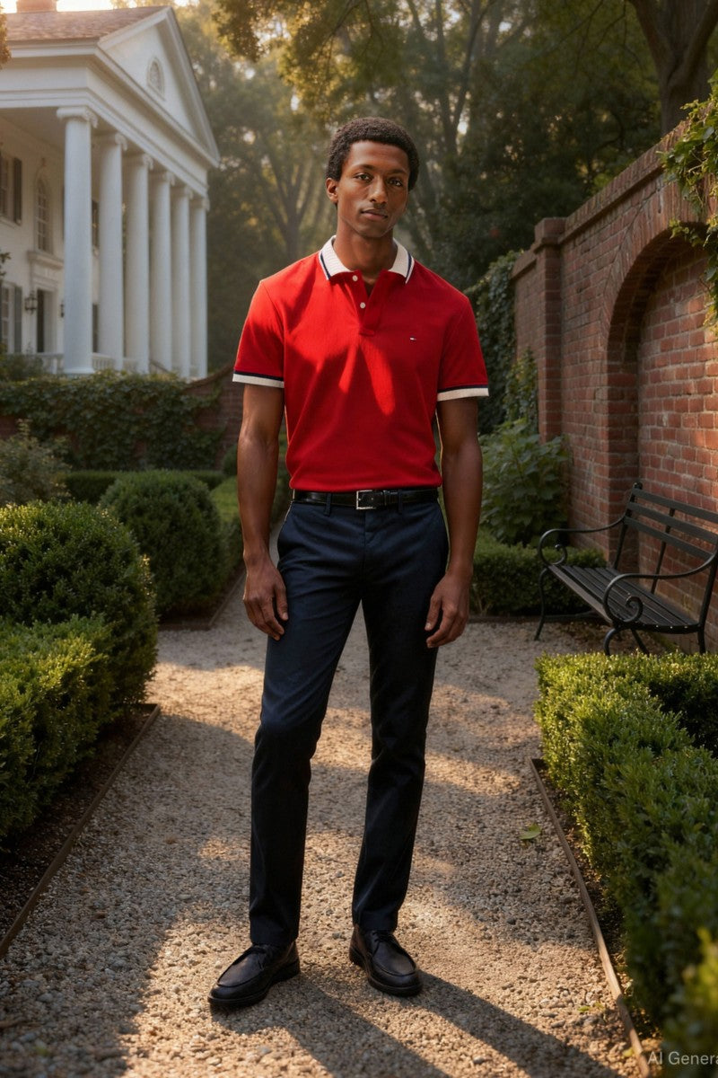 Tommy Hilfiger 28883 Bleecker Slim Fit 1985 Chino Navy — view 6