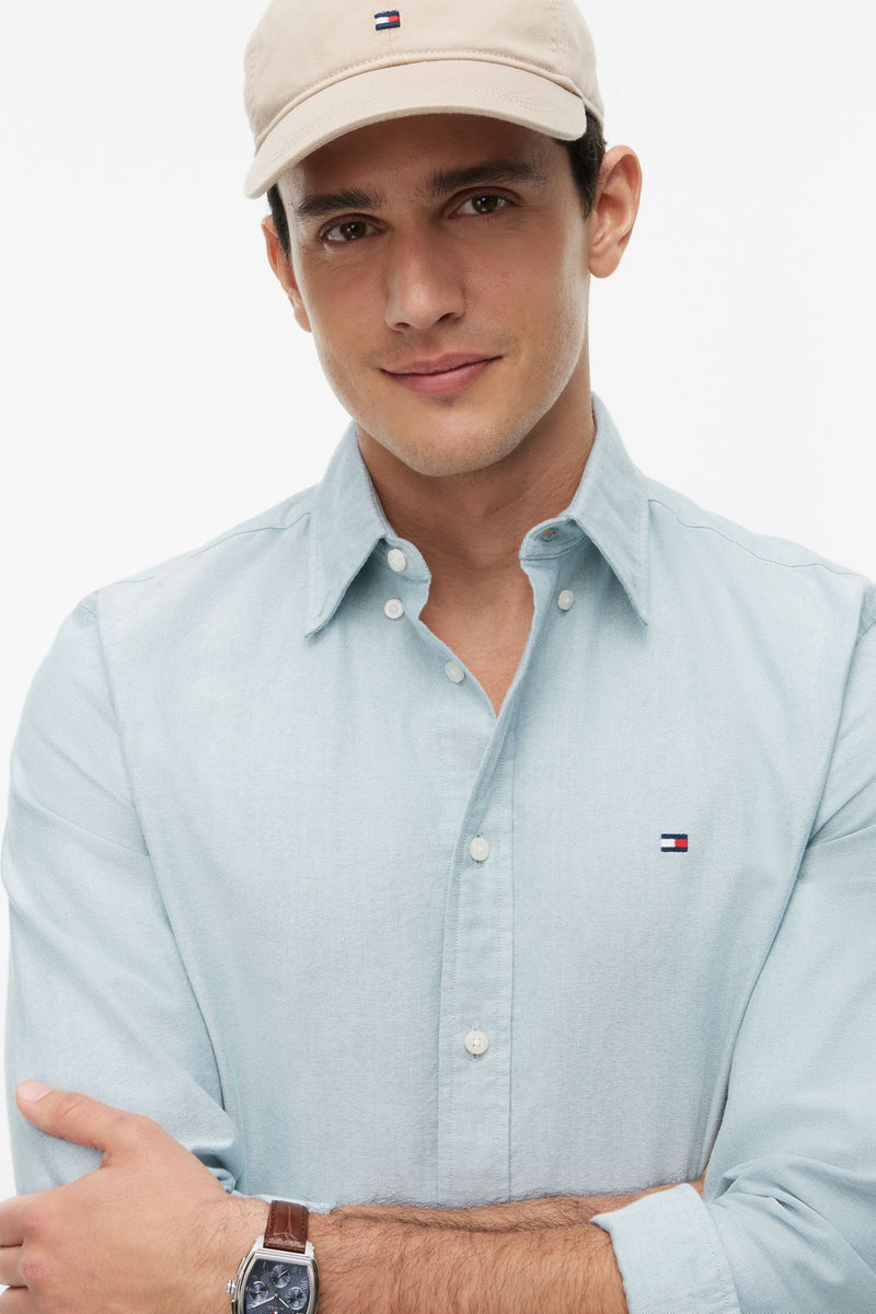 Tommy Hilfiger 35774 Regular Fit Heritage Oxford Shirt Ornamental Green
