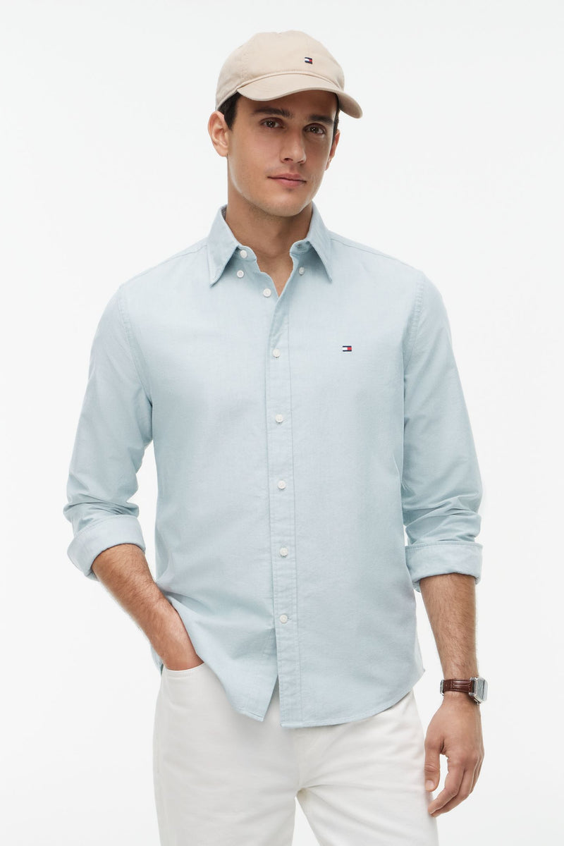 Tommy Hilfiger 35774 Regular Fit Heritage Oxford Shirt Ornamental Green