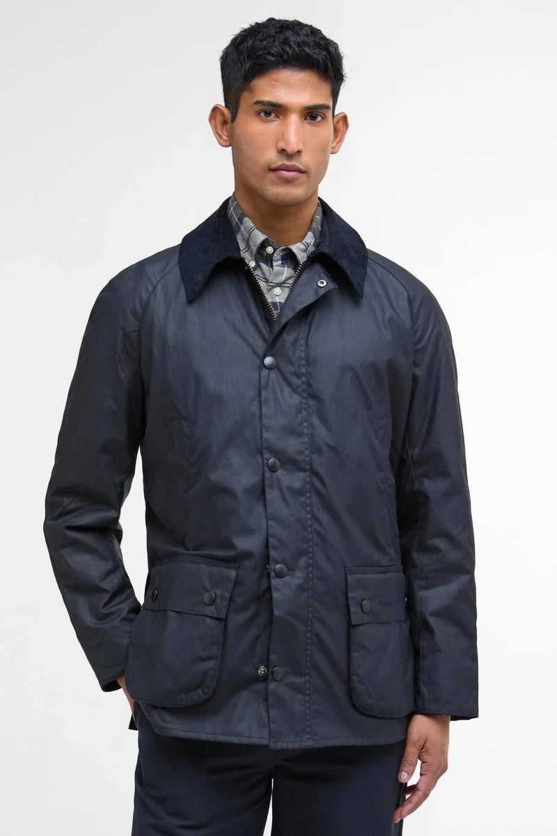 Barbour Ashby Wax Navy Jacket