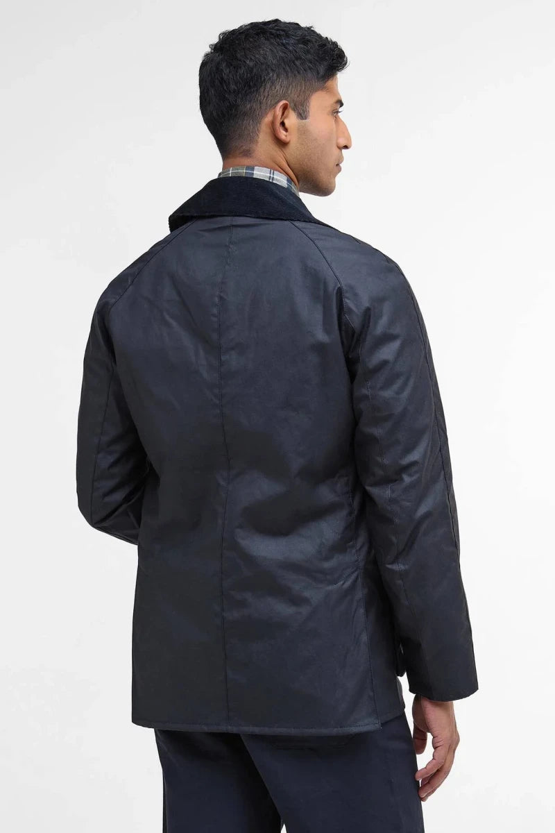 Barbour Ashby Wax Navy Jacket