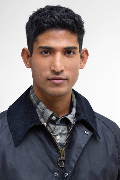 Barbour Ashby Wax Navy Jacket