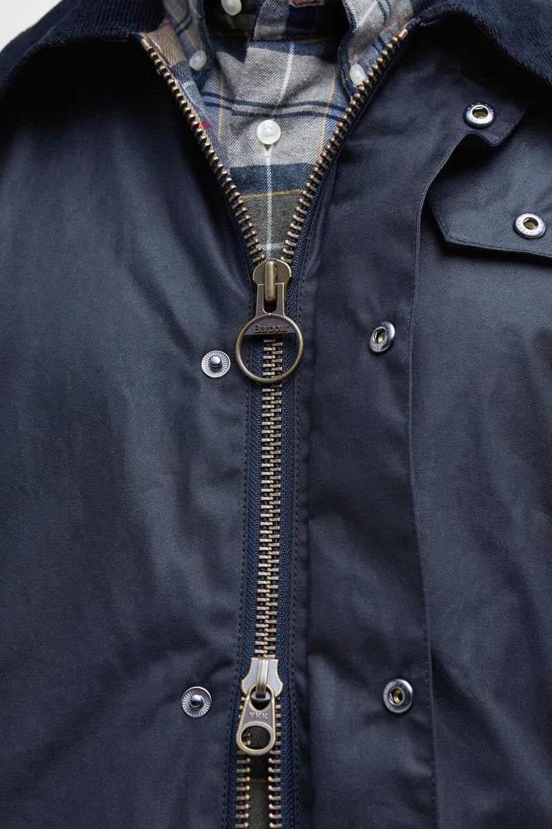 Barbour Ashby Wax Navy Jacket
