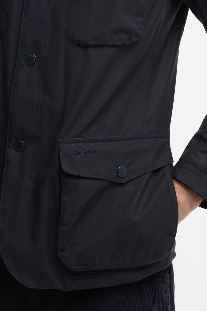 Barbour Ogston Wax Navy Jacket