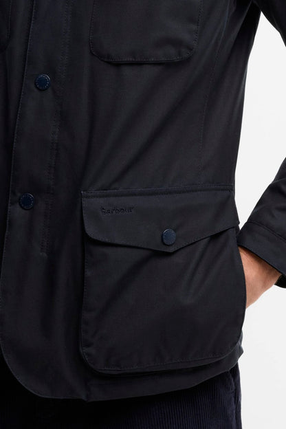 Barbour Ogston Wax Navy Jacket