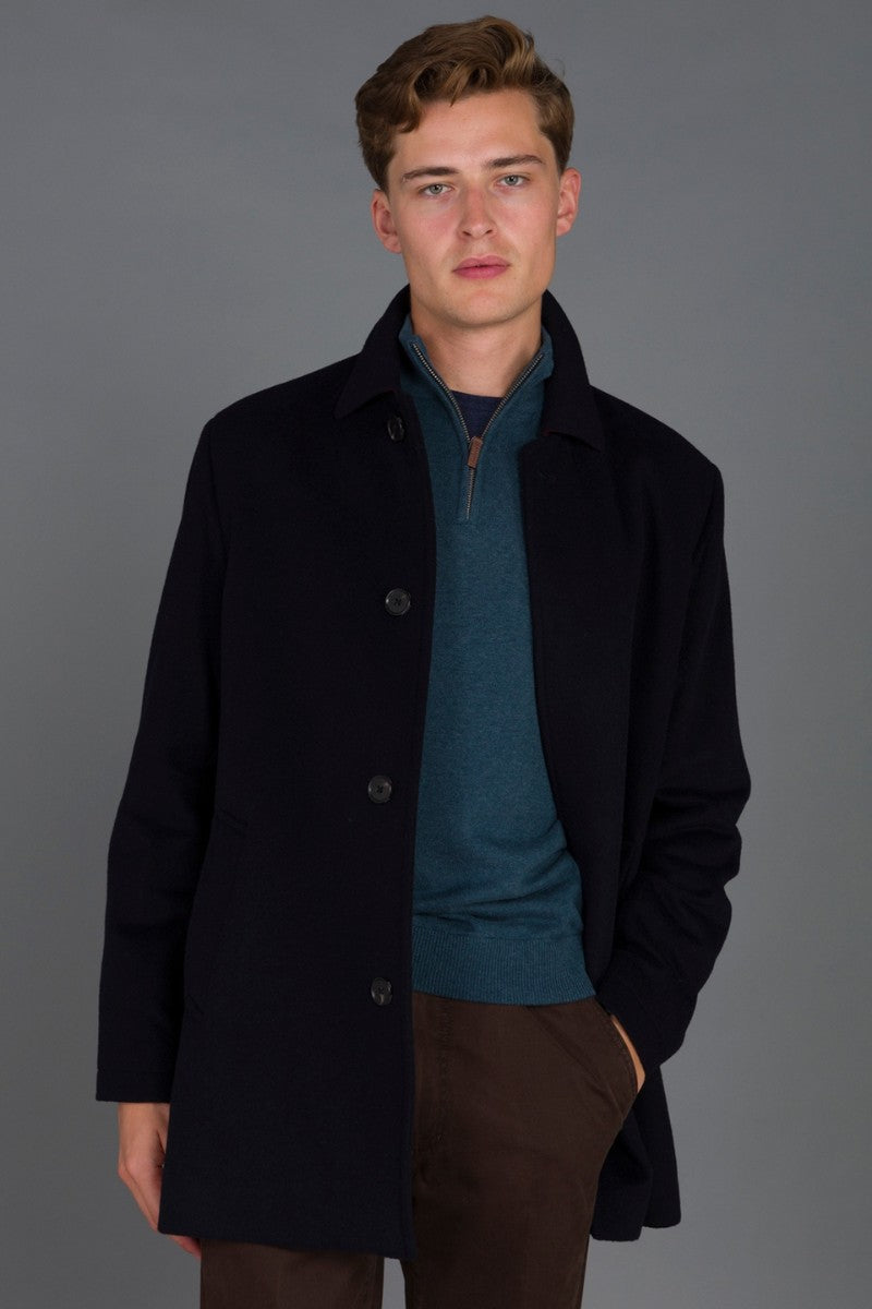 Magee Edergole Overcoat Dark Navy