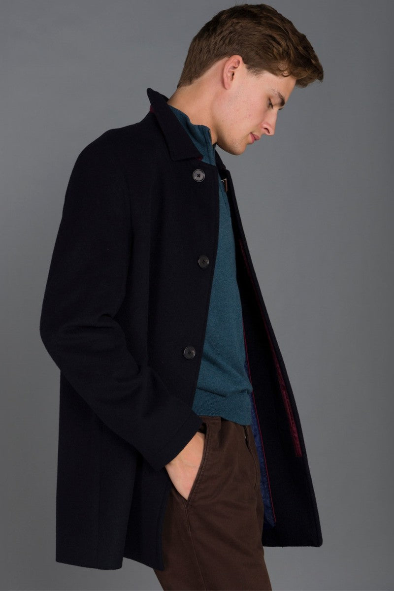 Magee Edergole Overcoat Dark Navy