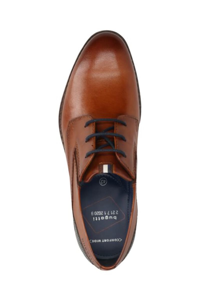 Bugatti AQR03 Lerio Comfort Lace-Up Shoe Cognac