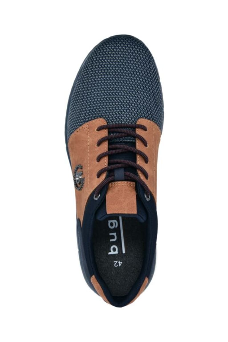 Bugatti AOS61 Sonic Exko Sneaker Dark Blue and Cognac