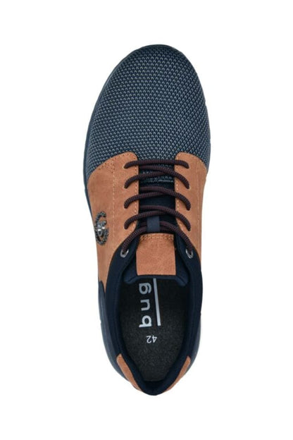 Bugatti AOS61 Sonic Exko Sneaker Dark Blue and Cognac