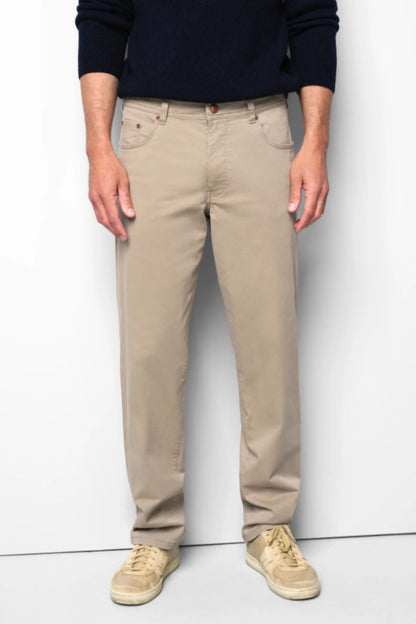 Meyer 9-6001 Five Pocket Regular Fit Cotton Trousers Beige
