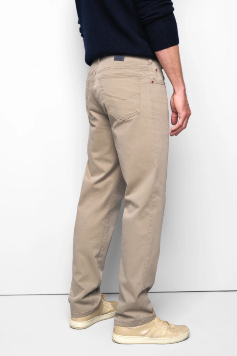 Meyer 9-6001 Five Pocket Regular Fit Cotton Trousers Beige