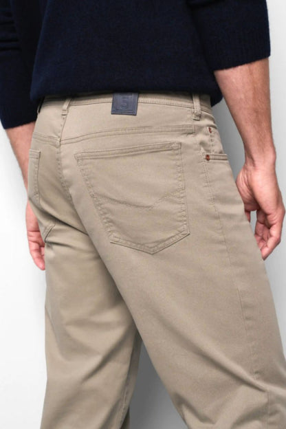 Meyer 9-6001 Five Pocket Regular Fit Cotton Trousers Beige