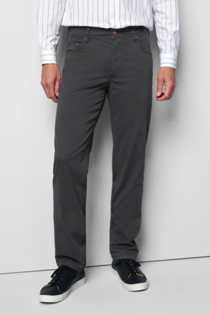 Meyer 9-6001 Five Pocket Regular Fit Cotton Trousers Charcoal