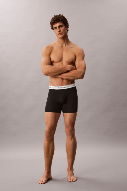 Calvin Klein 43944 Cotton Stretch Boxer Brief 3 Pack Black