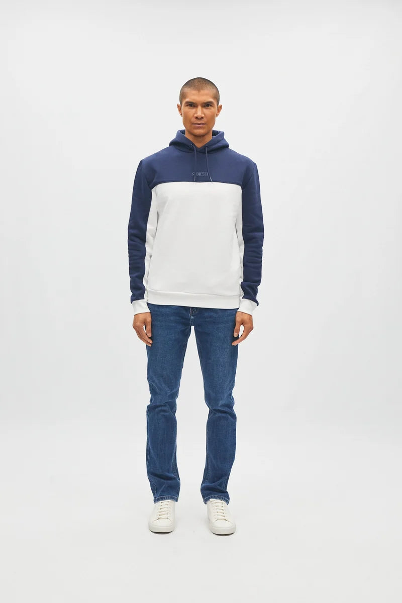 Diesel Norman Colour Block Hoodie Highland Night