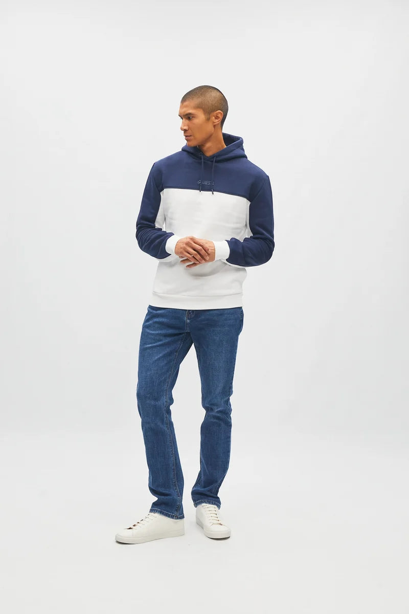 Diesel Norman Colour Block Hoodie Highland Night