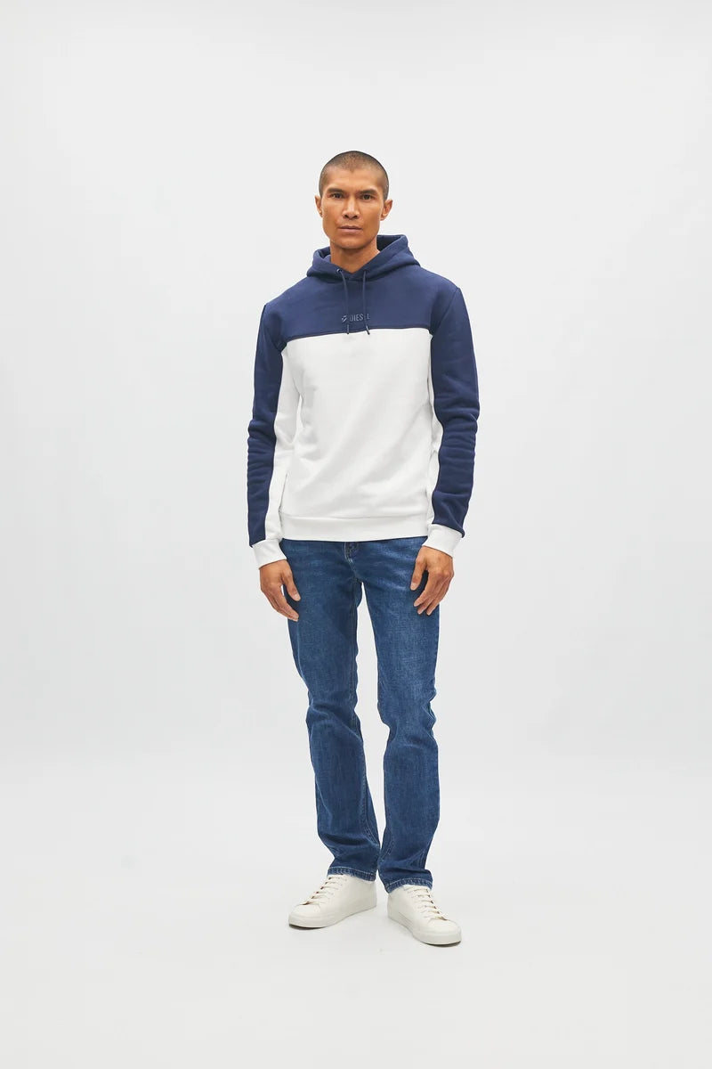 Diesel Norman Colour Block Hoodie Highland Night