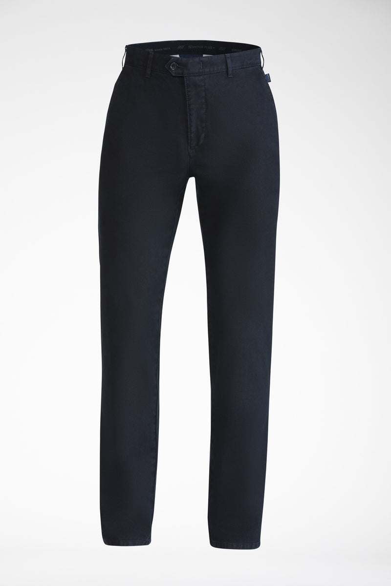 Bruhl 182310 Venice B Flat Front Cotton Stretch Chino Marine