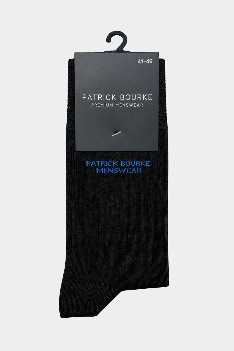 Patrick Bourke Branded Socks Black