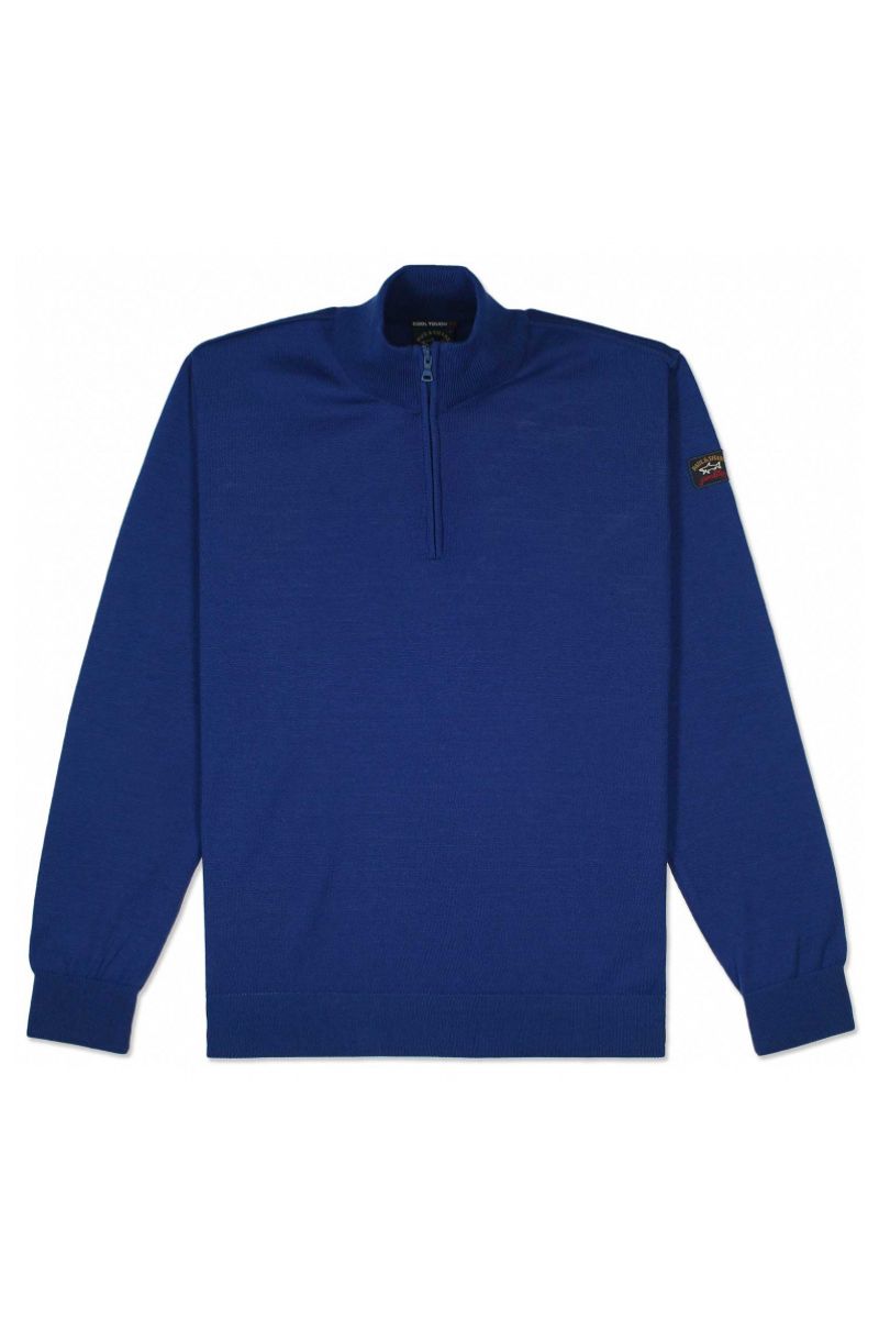 Paul &amp; Shark 11603 1/4 Zip Jumper Blue