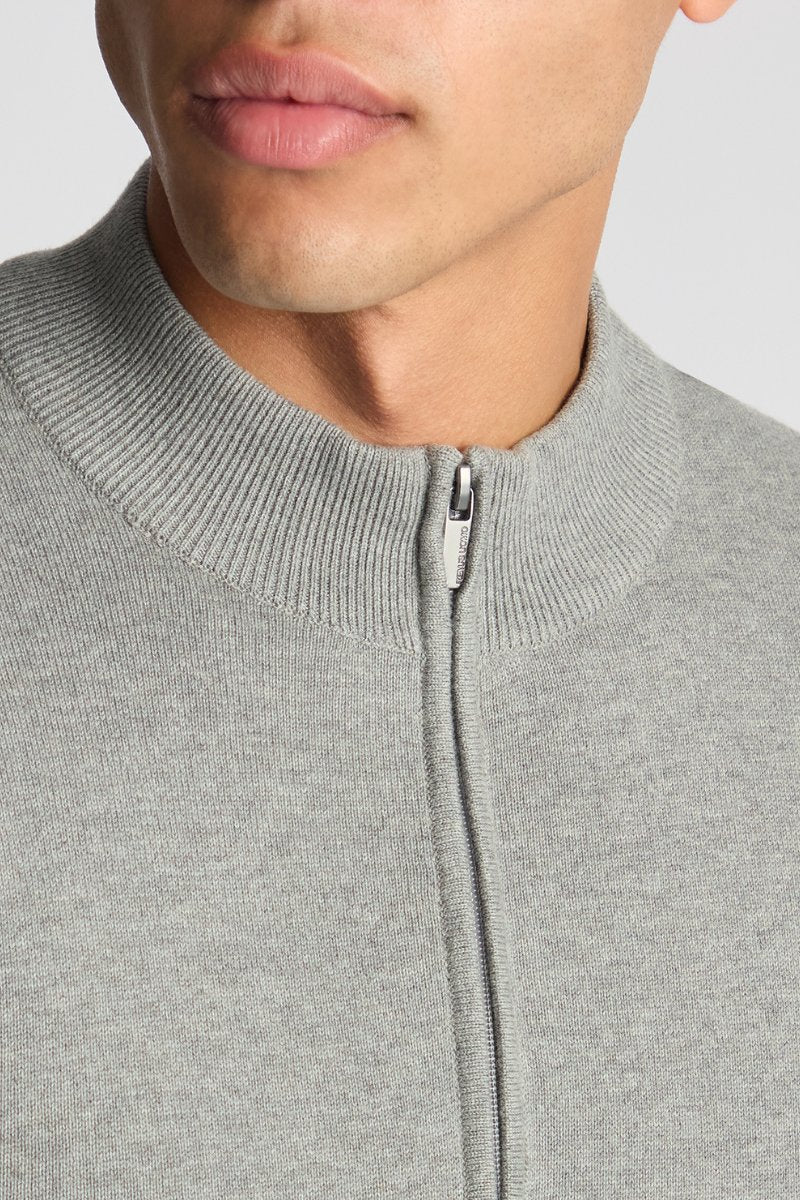 Remus Uomo 58601 Half Zip Knit Grey