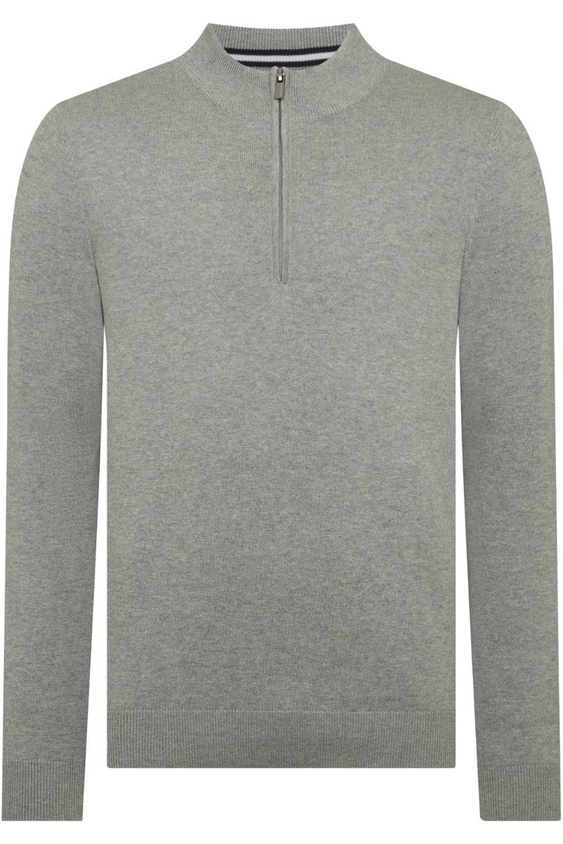 Remus Uomo 58601 Half Zip Knit Grey