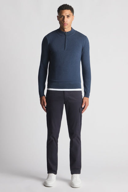 Remus Uomo 58601 Half Zip Knit Indigo