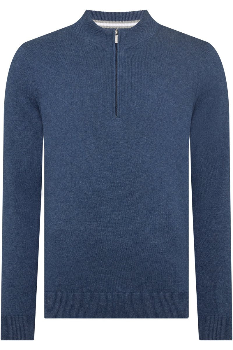 Remus Uomo 58601 Half Zip Knit Indigo