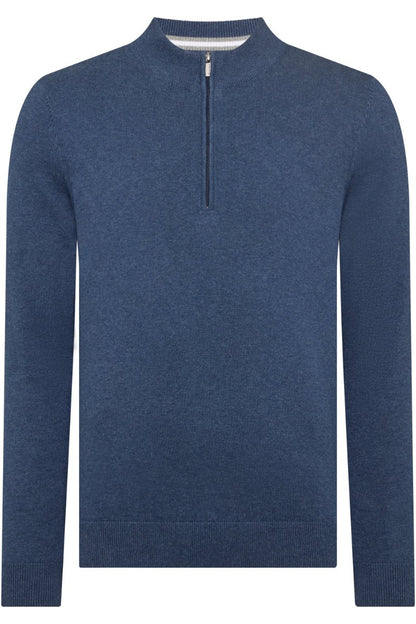 Remus Uomo 58601 Half Zip Knit Indigo