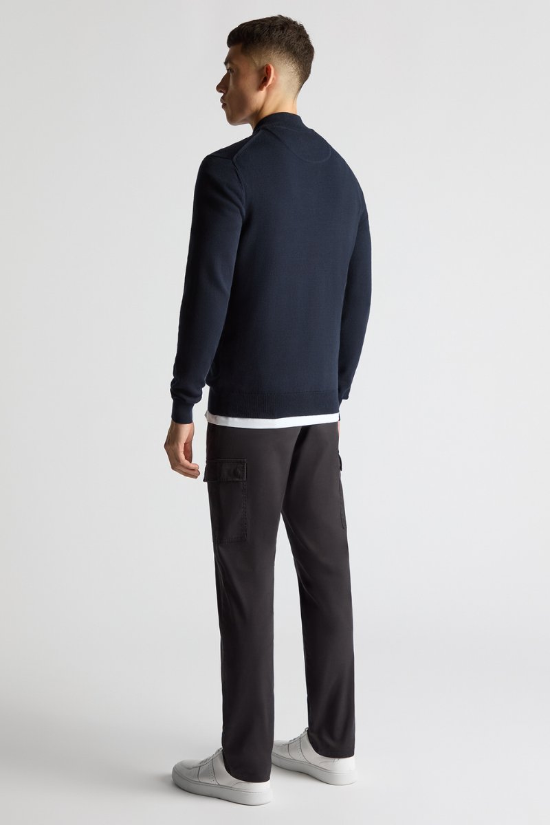 Remus Uomo 58601 Half Zip Knit Navy