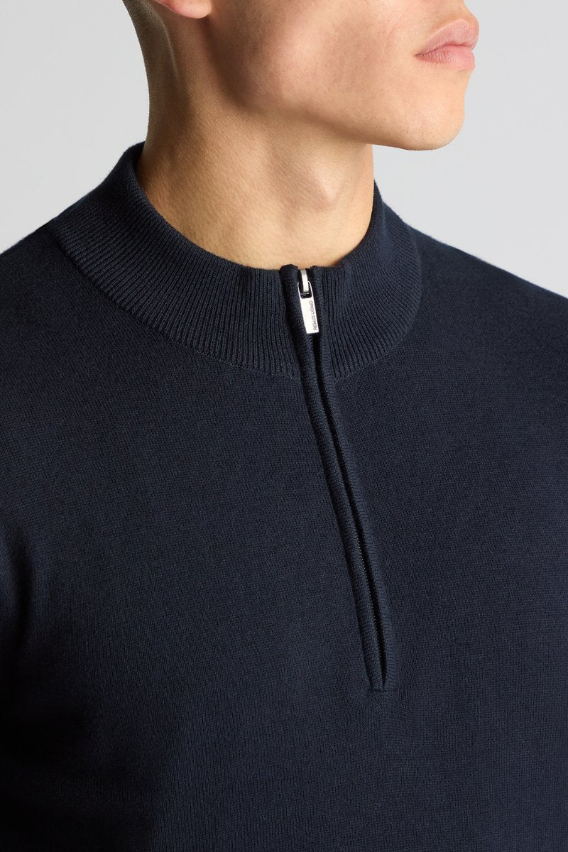 Remus Uomo 58601 Half Zip Knit Navy