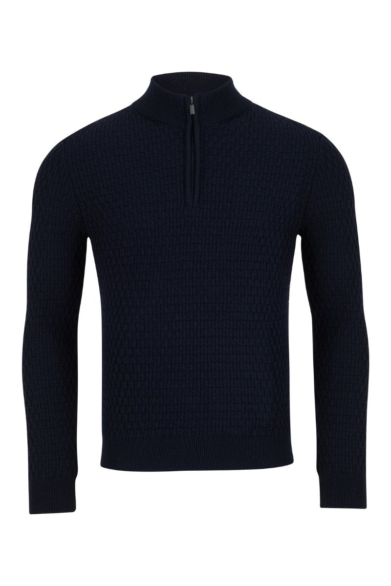 Remus Uomo 58685 Half Zip Knit Navy