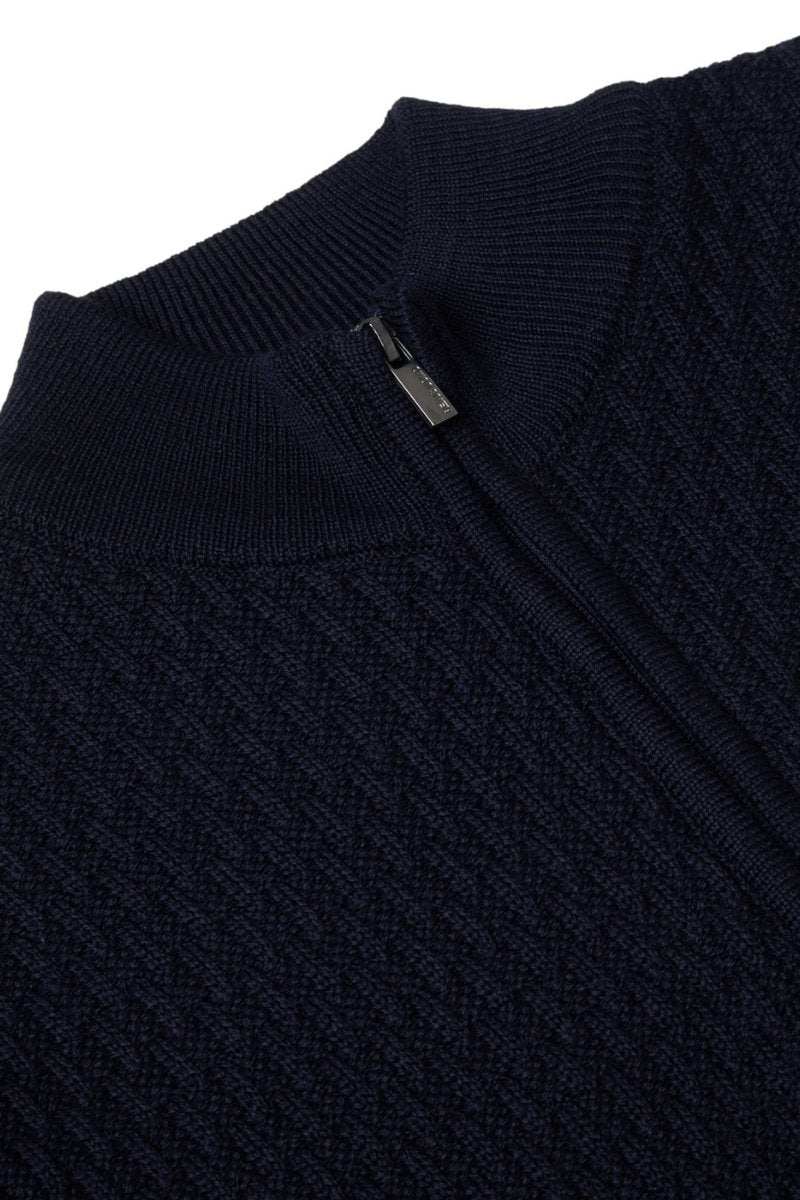 Remus Uomo 58685 Half Zip Knit Navy